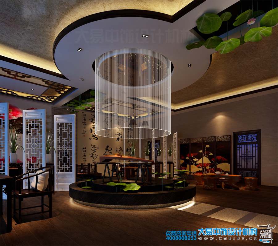 中式餐廳設(shè)計(jì)室內(nèi)中式裝修效果圖