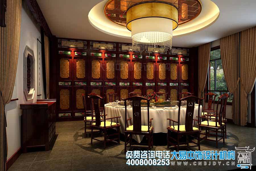 中式茶樓中式設計裝修效果圖