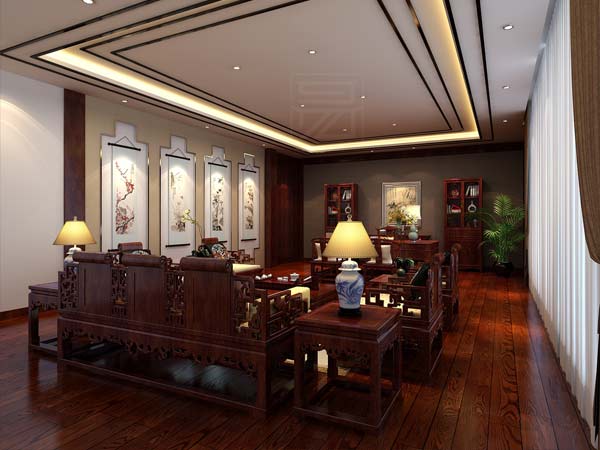 北京朝陽高端中式會(huì)所設(shè)計(jì)，創(chuàng)意空洞品味典雅