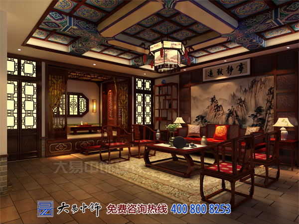 茶會(huì)所中式設(shè)計(jì)裝修 休閑去處將繁華遺忘