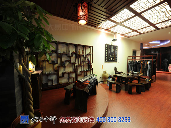 高端中式裝修竣工現(xiàn)場 VIP服裝店中式設(shè)計案例