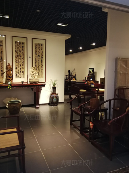 北京中式風格紅木中式家具展廳中式裝修設(shè)計高貴大氣