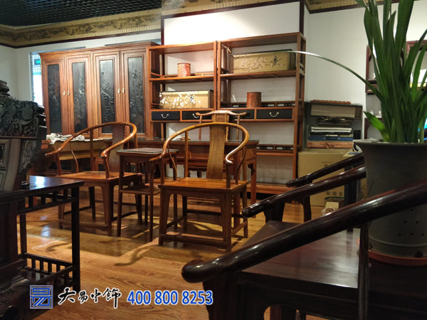 北京中式風格紅木中式家具展廳中式裝修設(shè)計高貴大氣
