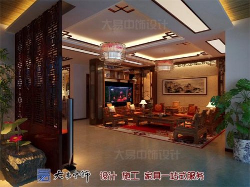 190平米大戶型簡中式設(shè)計瓷磚通鋪更顯大氣！